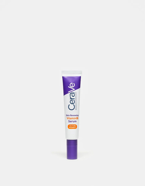  Cerave Sérum Con Vitamina C Pura Al 10% Y Ceramidas Para Un Acabado Luminoso Y Suave De 30 Ml Skin Renewing De Cerave-sin Color 