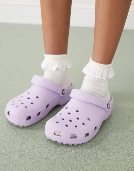  Crocs Zuecos Lavanda Clásicos De Crocs-morado 