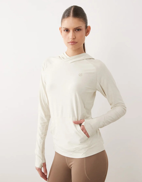  Dare 2b Sudadera Blanco Leche De Almendras Con Capucha De Tejido Ligero De Secado Rápido Sprint City De Dare 2b-neutro 