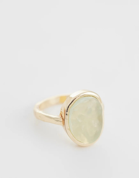  Designb London Designb London - Anillo Dorado Con Piedra 