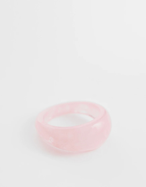  Designb London Designb London - Anillo Rosa De Resina 