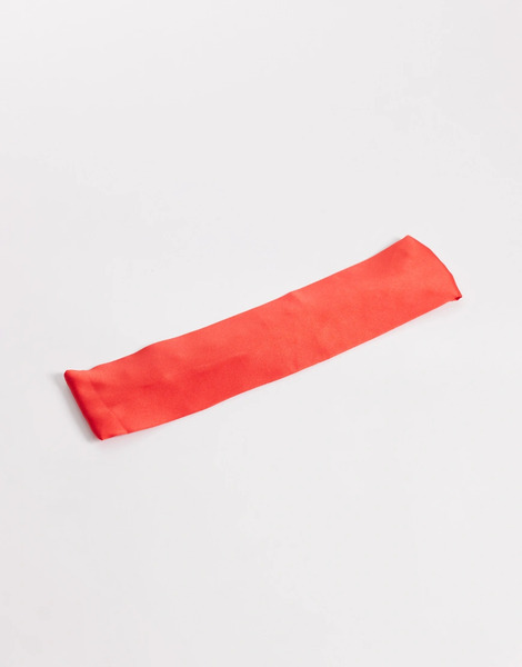  Designb London Diadema Roja De Satén De Designb London-rojo 