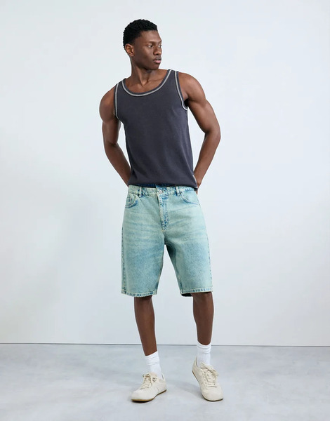  Desigual Desigual - Hybrid - Bermudas Vaqueras Azules 