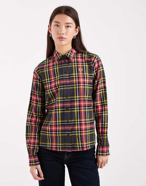  Fred Perry Camisa A Cuadros Escoceses De Fred Perry-multicolor 