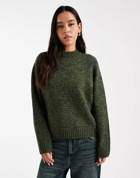  Fred Perry Jersey Verde Jaspeado De Fred Perry 
