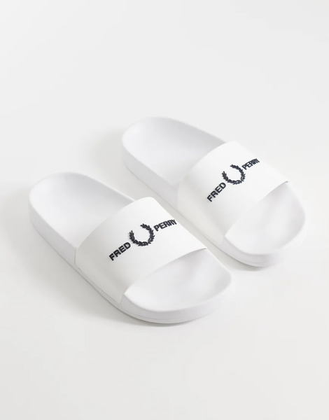  Fred Perry Fred Perry - Sandalias Blancas Con Logo-blanco 