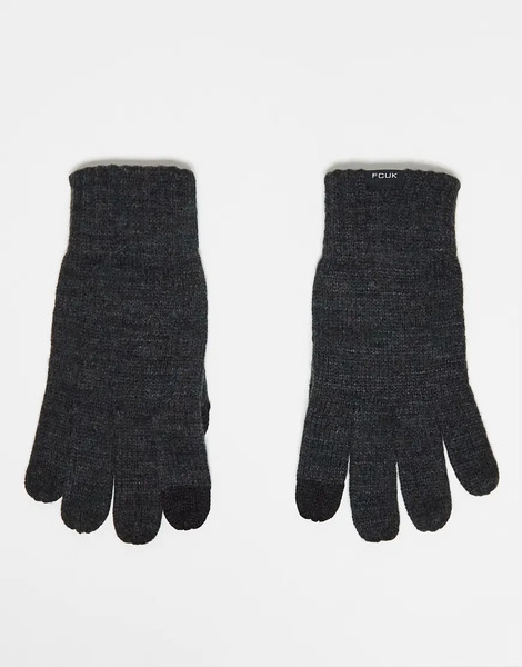  French Connection Guantes Grises Para Pantalla Táctil De French Connection 