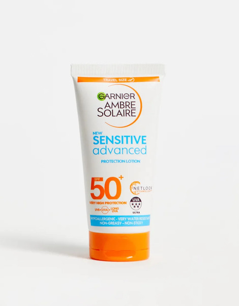  Garnier Crema Protectora Solar Hipoalergénica Pequeña Para Pieles Sensibles Con Fps 50+ De 50 Ml De Garnier Ambre Solaire-sin Color 