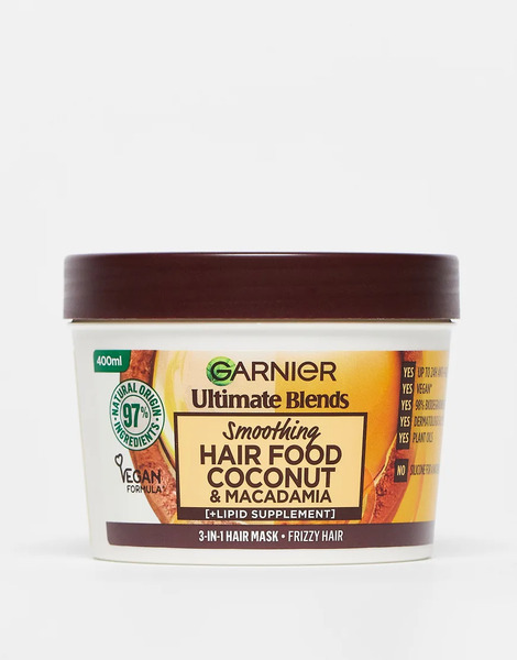  Garnier Mascarilla 3 En 1 De Aceite De Coco Para Cabello Encrespado Ultimate Blends Hair Food De 400 Ml De Garnier-sin Color 