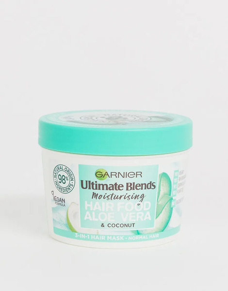  Garnier Mascarilla 3 En 1 Para Cabello Normal Con Aloe Vera Ultimate Blends Hair Food De 400 Ml De Garnier-sin Color 