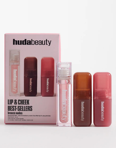  Huda Beauty Set De Productos Más Vendidos Para Labios Y Mejillas Bronze Nudes De Huda Beauty (ahorra Un 43%)-neutro 