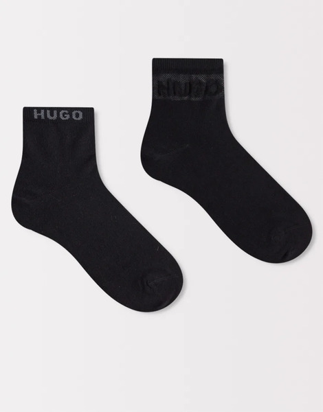  Hugo Red Calcetines Negros Con Logo De Malla De Hugo Red 