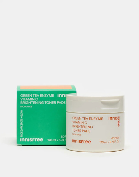  Innisfree Discos Exfoliantes Iluminadores Con Vitamina C Y Enzimas De Té Verde De Innisfree (60 Unidades)-sin Color 