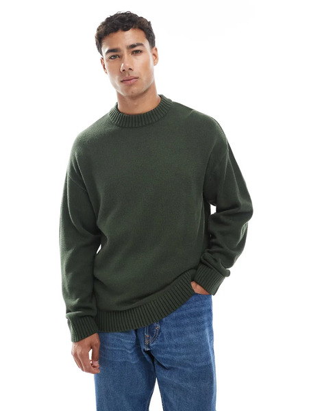  Jack & Jones Jersey Caqui Extragrande De Jack & Jones-verde 