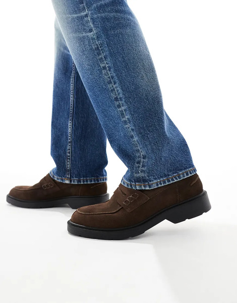  Jack & Jones Mocasines Marrones De Ante De Jack & Jones-brown 
