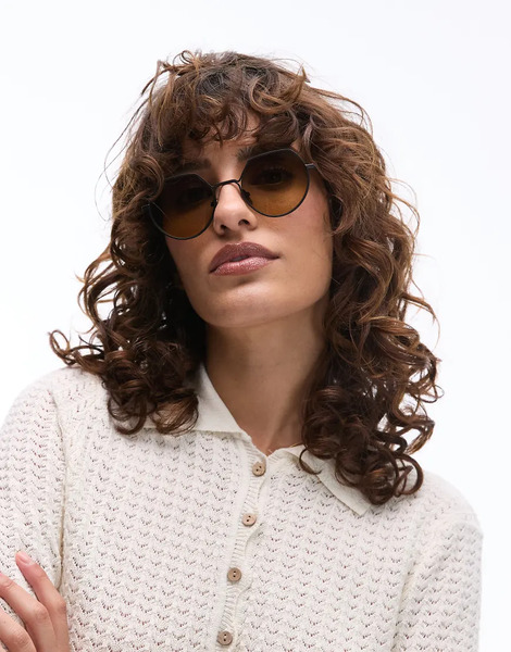  Jimmy Fairly Gafas De Sol Con Montura Hexagonal De Metal Y Lentes Degradadas The Vietri De Jimmy Fairly-multicolor 