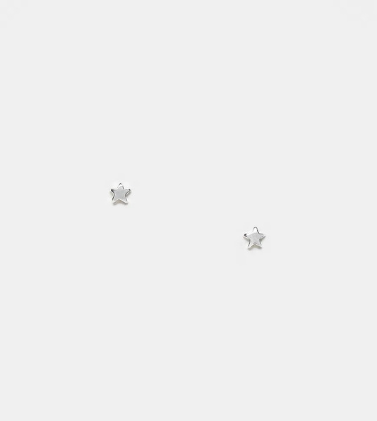  Kingsley Ryan Pendientes De Botón Pequeños Con Diseño En Forma De Estrella De Plata De Ley De Kingsley Ryan-plateado 
