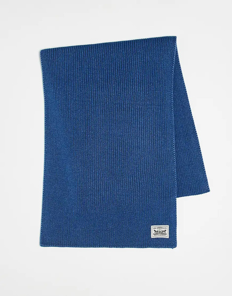  Levi's Bufanda Azul Medio De Punto Backpatch De Levi's 