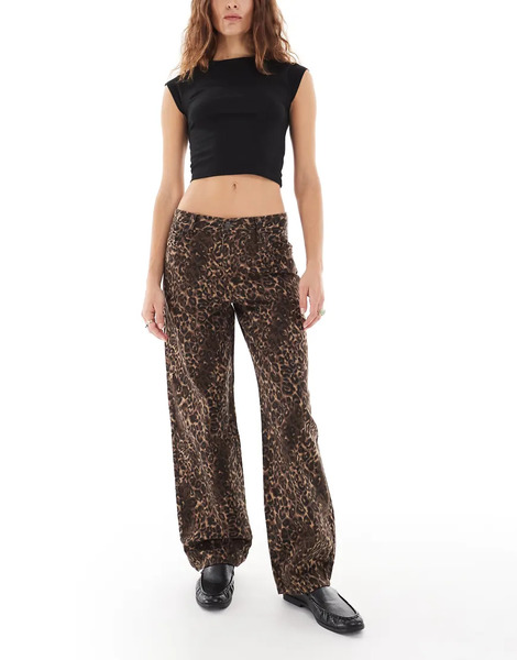  Levi's Vaqueros Dad Holgados Con Estampado De Leopardo De Levi's-brown 