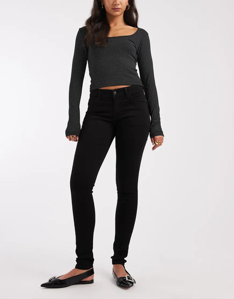  Levi's Vaqueros Pitillo Negros 710 De Levi's 