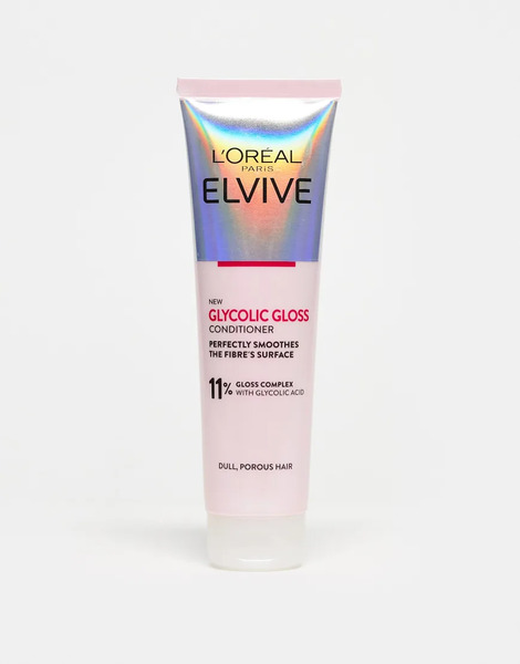  L'oreal Elvive Acondicionador Con ácido Glicólico Para Cabellos Apagados Y Porosos Elvive Glycolic Gloss De 150 Ml De L'oréal-sin Color 