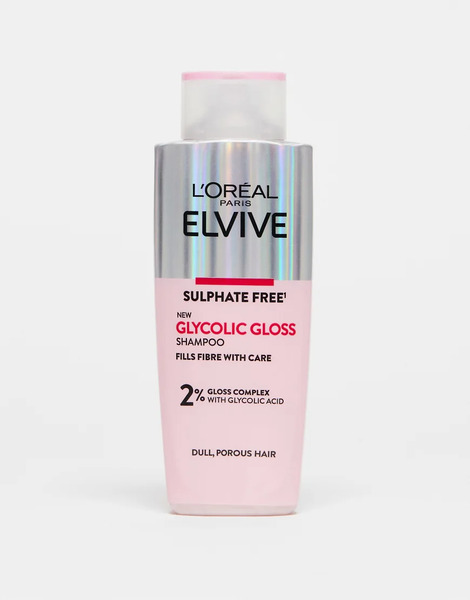  L'oreal Elvive Champú Con ácido Glicólico Para Cabellos Apagados Y Porosos Elvive Glycolic Gloss De 200 Ml De L'oréal-sin Color 