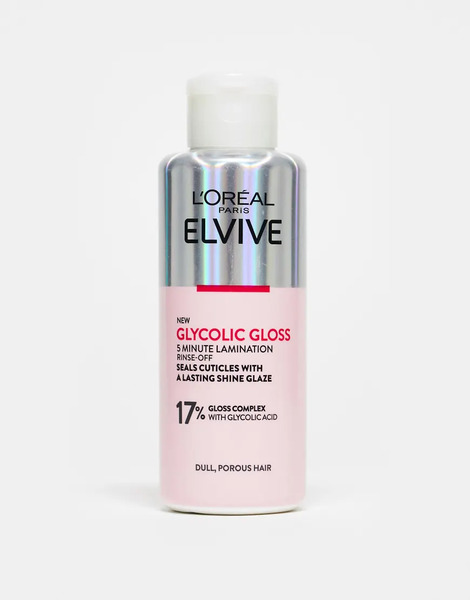  L'oreal Elvive Tratamiento De Laminado Para Cabello Poroso Y Sin Vida Con ácido Glicólico De 5 Minutos Elvive Glycolic Gloss De 200 Ml De L'oréal-sin Color 