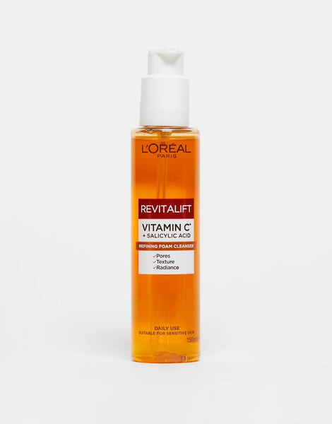  L'oreal Limpiador Con Vitamina C Y ácido Salicílico Revitalift Clinical Vitamin C + Salicylic Acid De 150 Ml De L'oréal-sin Color 