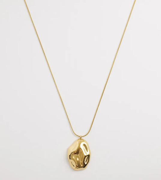  Lost Souls Collar Con Colgante Efecto Fundido De Acero Inoxidable Chapado En Oro De 18 Quilates De Lost Souls-dorado 