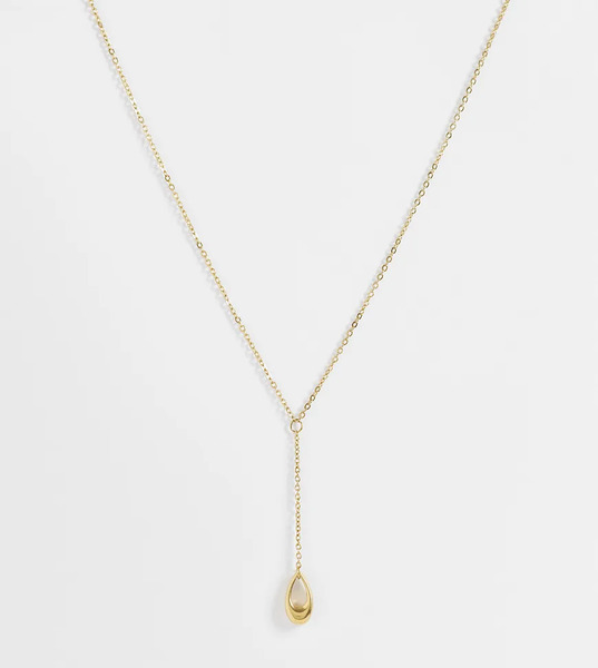  Lost Souls Collar De Estilo Reata Con Colgante Efecto Fundido De Acero Inoxidable Chapado En Oro De 18 Quilates De Lost Souls-dorado 