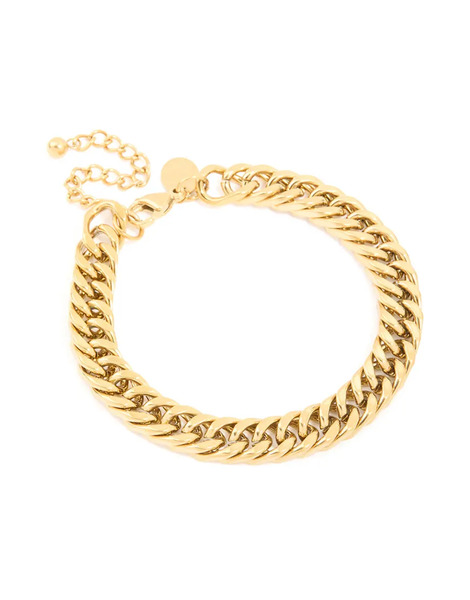  Lovisa Lovisa Men's - Pulsera Dorada De Eslabones Cubanos Grandes De Acero Inoxidable Chapado En Oro Resistente Al Agua-dorado 