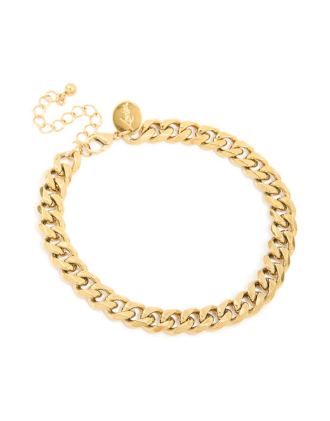  Lovisa Lovisa Men's - Pulsera Dorada De Eslabones Cubanos Pequeños De Acero Inoxidable Chapado En Oro Resistente Al Agua-dorado 