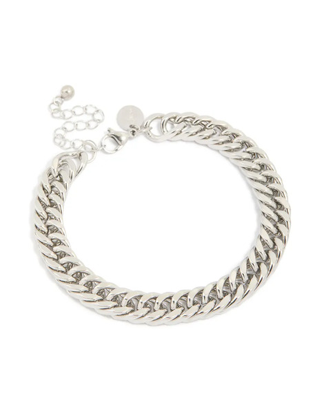  Lovisa Lovisa Men's - Pulsera Plateada De Eslabones Cubanos Grandes De Acero Inoxidable Resistente Al Agua-plateado 