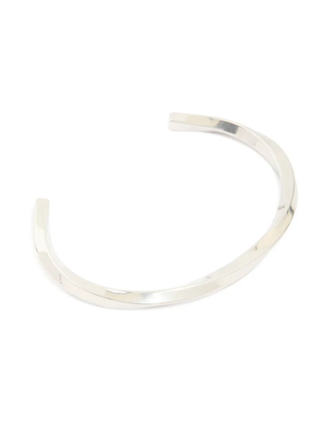  Lovisa Lovisa Men's - Pulsera Rígida Plateada Con Diseño Cuadrado Retorcido De Acero Inoxidable Resistente Al Agua-plateado 