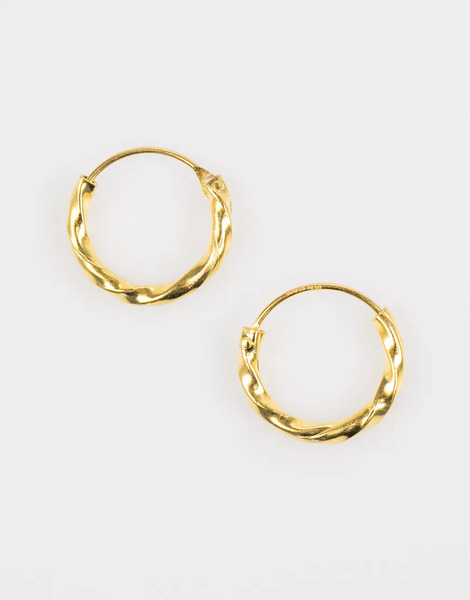  Lovisa Pack De Pendientes De Aro Dorados De Distintos Tamaños Con Diseños Texturizados De Plata De Ley Chapada En Oro De Lovisa 
