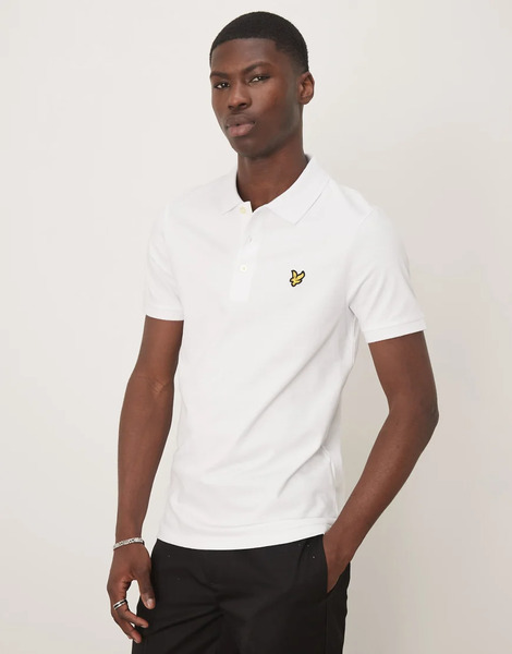  Lyle & Scott Polo Blanco Liso De Lyle & Scott 