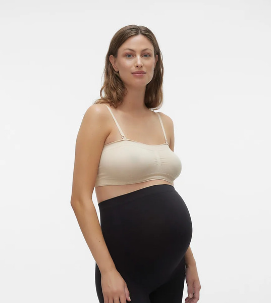  Mama.licious Sujetador Beis Con Escote Palabra De Honor Y Tirantes Desmontables De Mamalicious Maternity-beis Neutro 