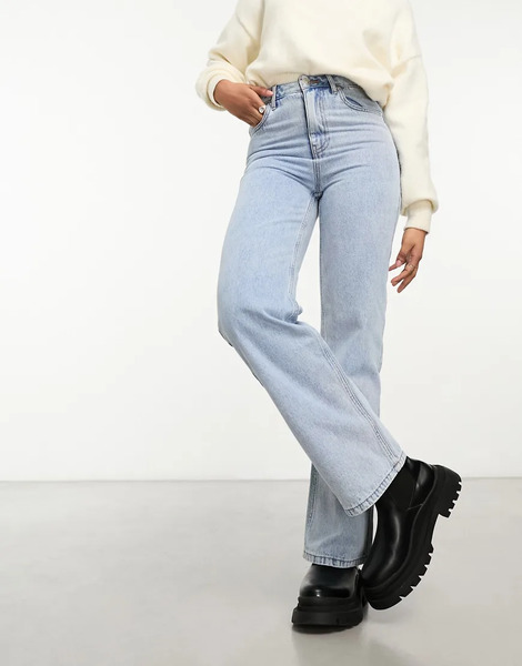  Miss Selfridge Vaqueros De Pernera Recta Con Lavado Azul Claro De Miss Selfridge 