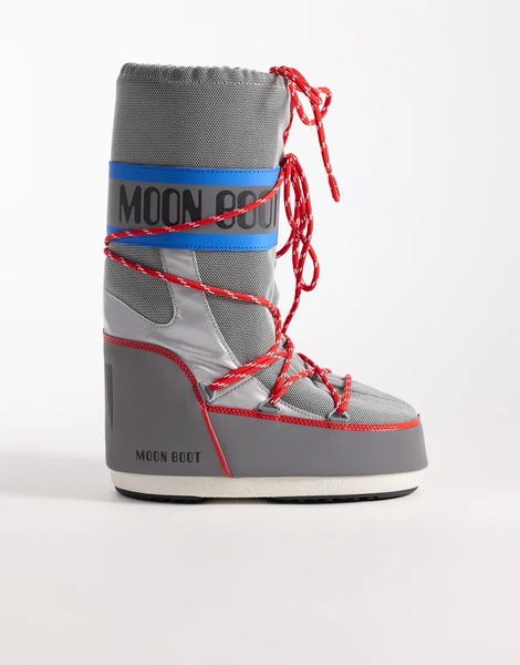  Moon Boot Botas De Nieve Plateadas Icon High Space Racing De Moon Boot-plateado 