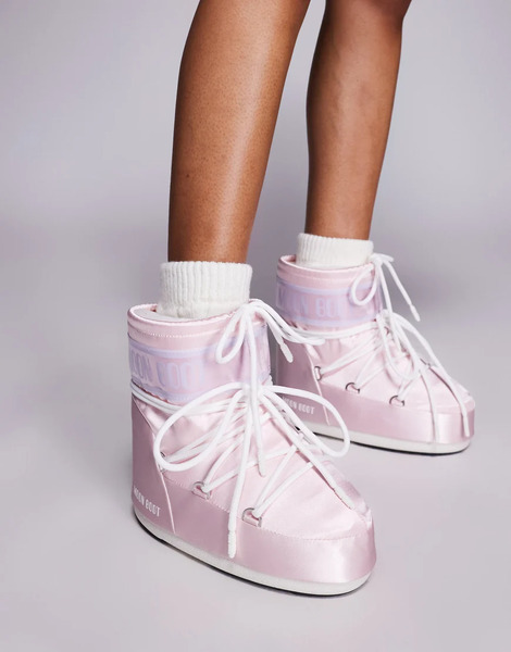  Moon Boot Botas Para La Nieve Rosas Icon Low Pearly De Moonboot 
