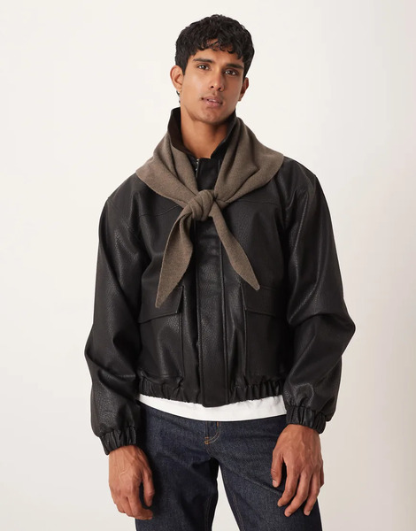  My Accessories Bufanda Marrón Triangular De Punto De My Accessories Man-brown 