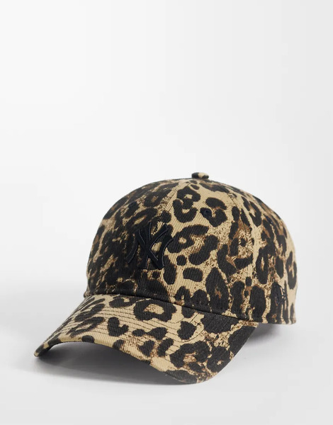  New Era Gorra Multicolor Para Mujer Con Estampado Integral De Leopardo Y Detalle De Los Ny Yankees 9twenty De New Era 