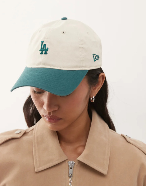  New Era Gorra Multicolor Para Mujer Con Logo Pequeño Y Visera En Contraste De Los La Dodgers 9twenty De New Era 