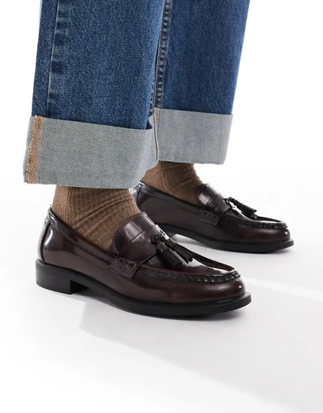  New Look Mocasines Marrones Con Borla De New Look-brown 