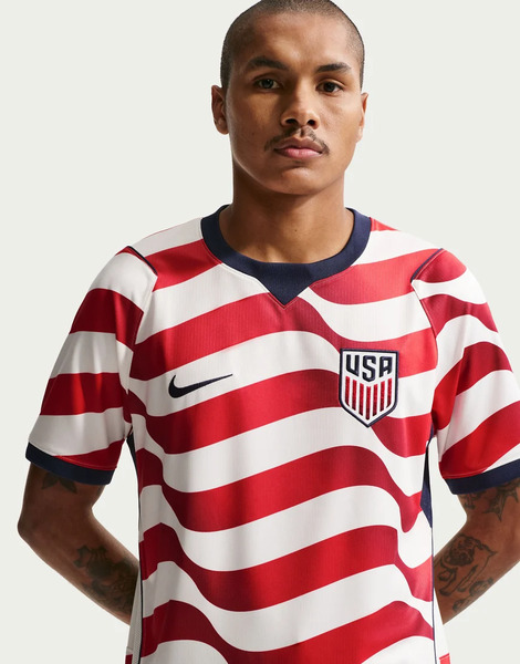  Nike Football Camiseta Roja Y Blanca De Manga Corta De La Primera Equipación De La Selección De Estados Unidos Para La Copa Mundial De Nike-rojo 