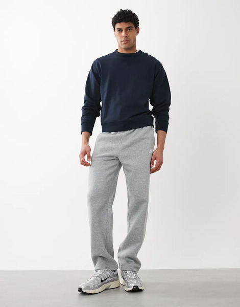  Nike Joggers Grises De Pernera Recta Con Logo De Nike Club Fleece 
