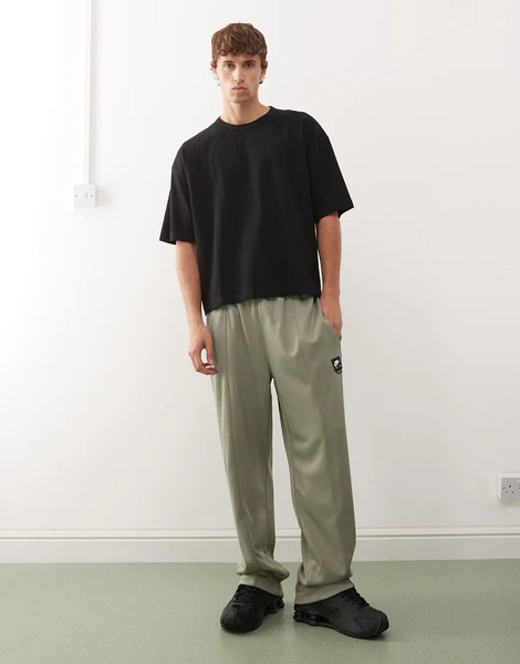  Nike Joggers Verdes De Pernera Recta De Nike Air-negro 