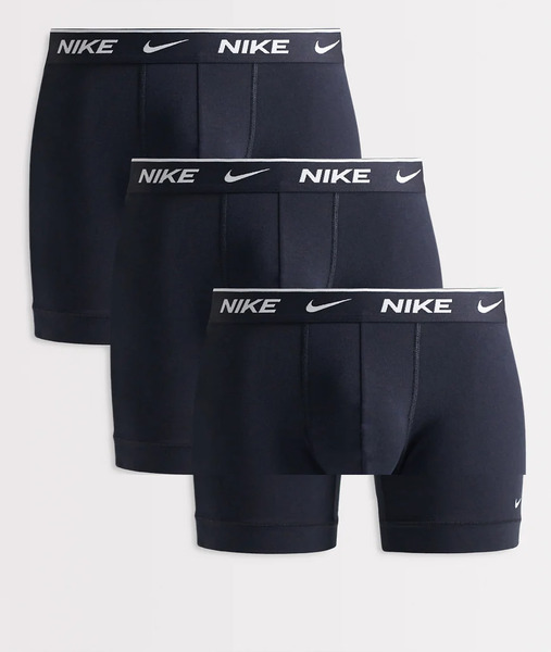  Nike Pack De 3 Calzoncillos Bóxer Negros Básicos Elásticos Básicos De Algodón Essential Cotton Stretch De Nike 
