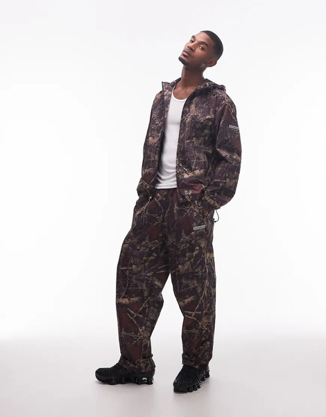  No Problemo Pantalones En Tonos Oscuros Con Estampado De Camuflaje De Nailon Glitch De No Problemo (parte De Un Conjunto)-multicolor 