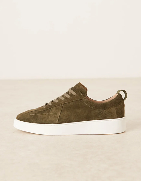  Noak Zapatillas De Deporte Marrones Con Suela Blanca De Cuero Y Ante Elaborados En Portugal De Noak-brown 
